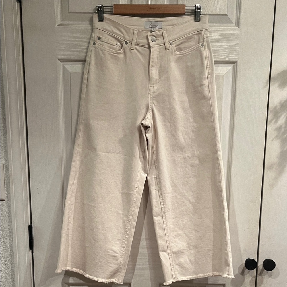 Encore Jeans Off-White Wide-Leg Flare
